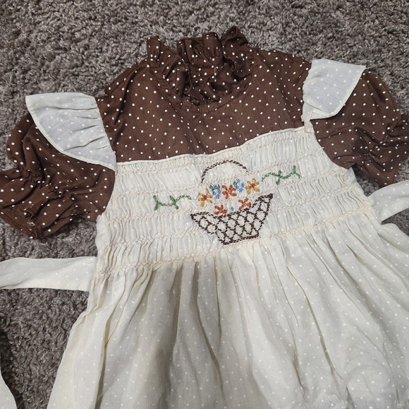 Vintage 70s / 80s Princess Anne, Toddler Girls Dress, Size 3t - Picture 3 of 6